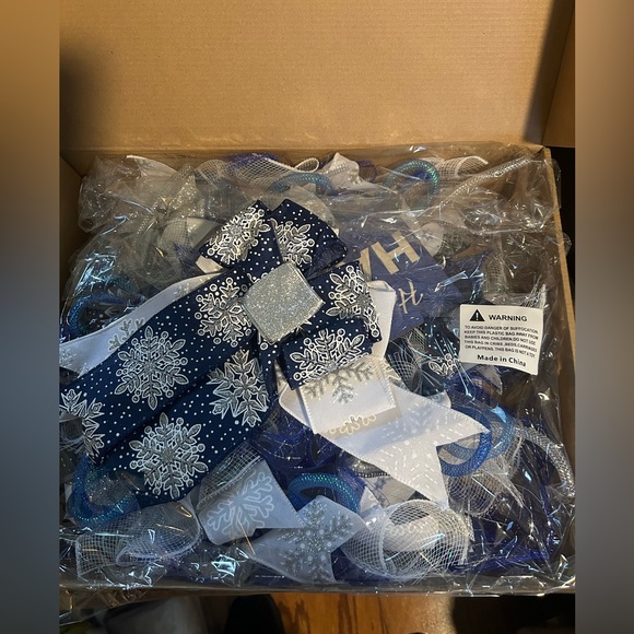 Happy Hanukkah🕎Chanukah🕎Lighted Door 18 inch Wreath w Bows🎀 - Picture 6 of 12